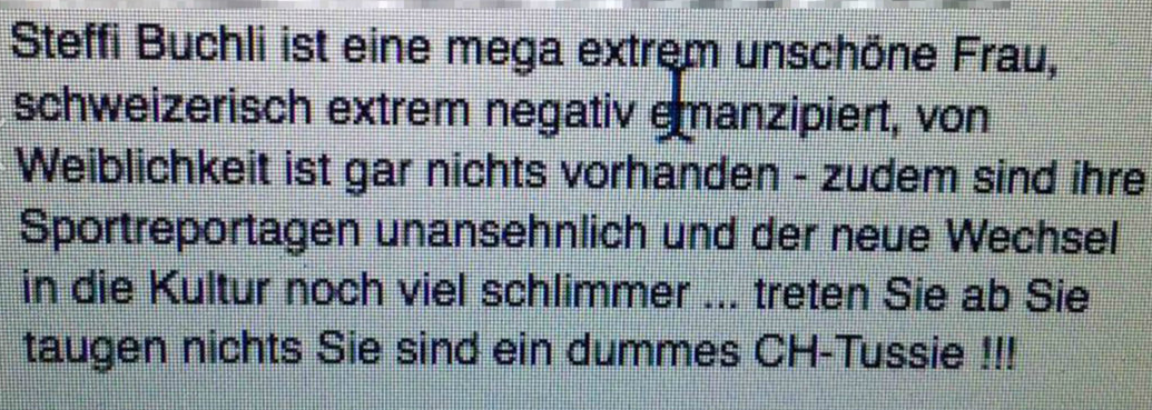 Wünscht man sich als Moderatorin eigentlich nicht: Beleidigungen im Netz.