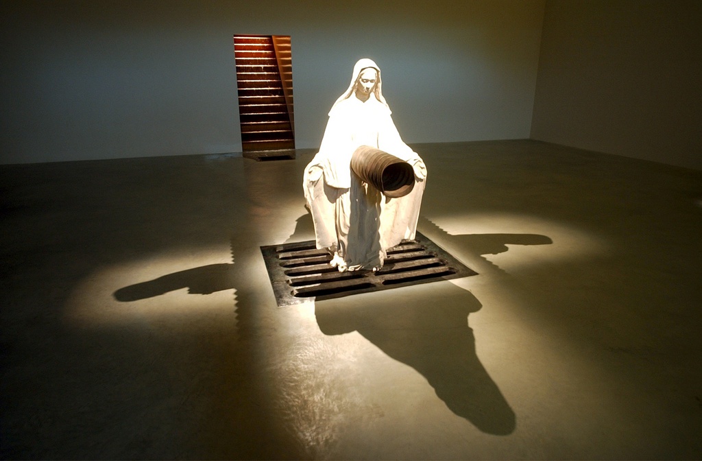 Mehrteilige Installation ohne Titel von Robert Gober (1995-1999).