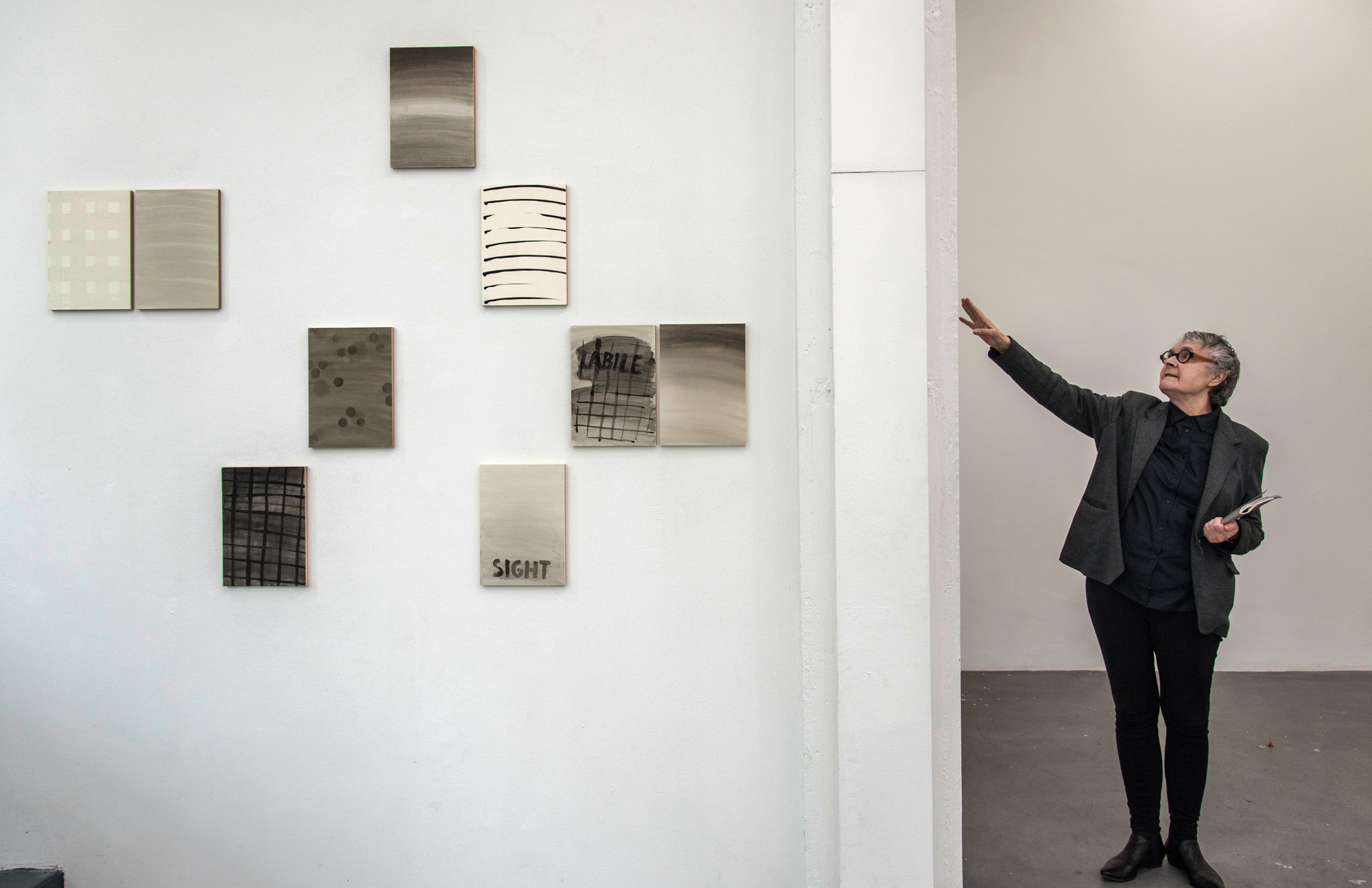 In Bewegung: Thérèse Bolliger neben «Intimations».
