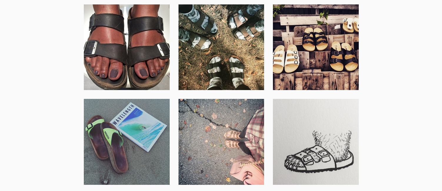 Hipper geht nicht: Screenshot von der #Birkenstocks-Seite auf Instagram.