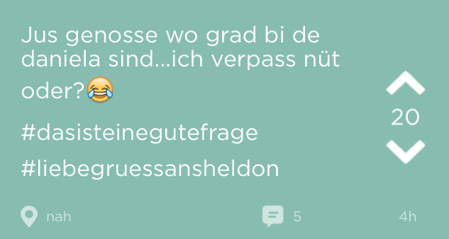 Wenn Daniela bloss nicht herausfindet, dass du geschwänzt hast!
