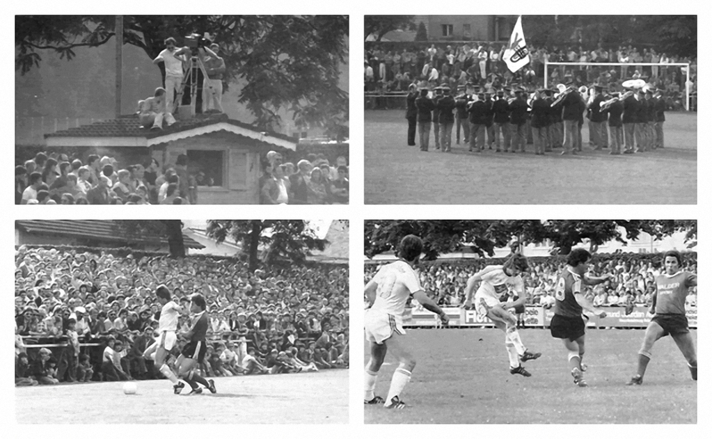 Eindrücke aus dem Jahr 1977, als im Cup der FC Zürich zu Gast war auf dem Margelacker.