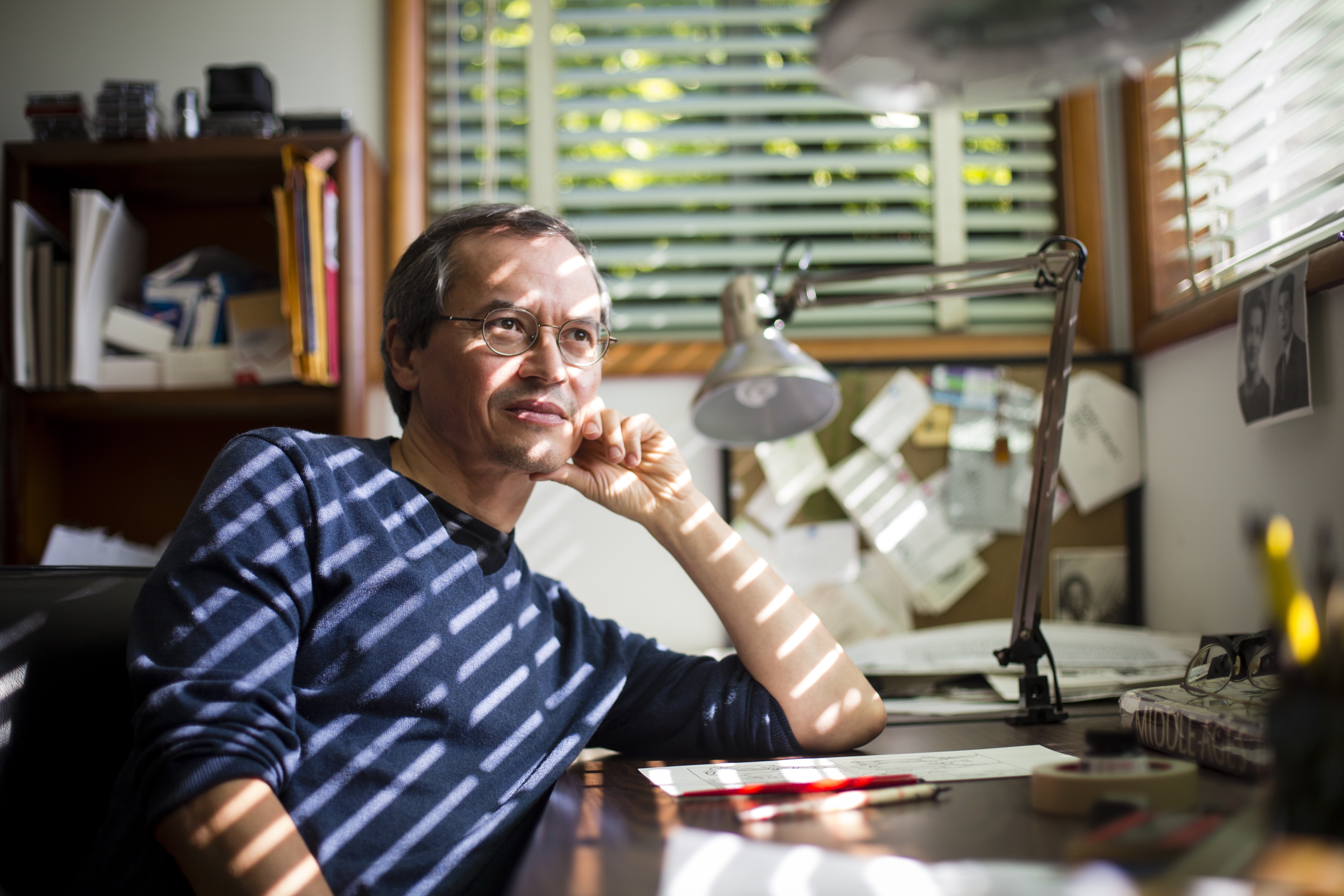 «Ich glaube an Fairness, nicht an Objektivität»: Joe Sacco in seinem Atelier in Portland, Oregon. 