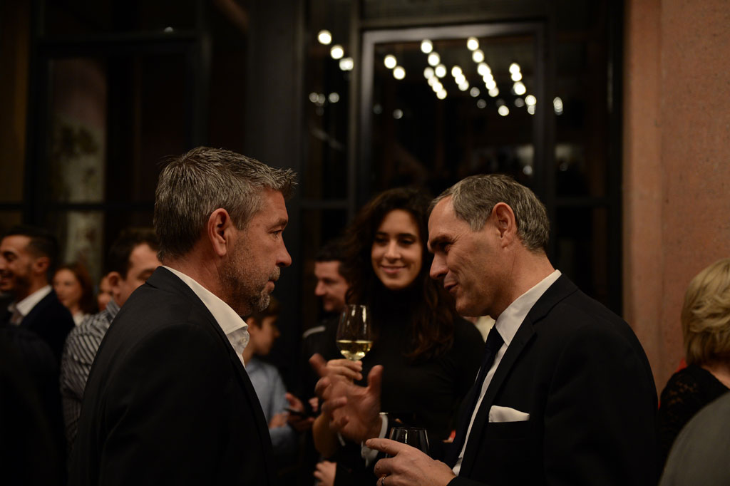 Urs Fischer und Pierluigi Tami am Swiss Golden Player Award 2015