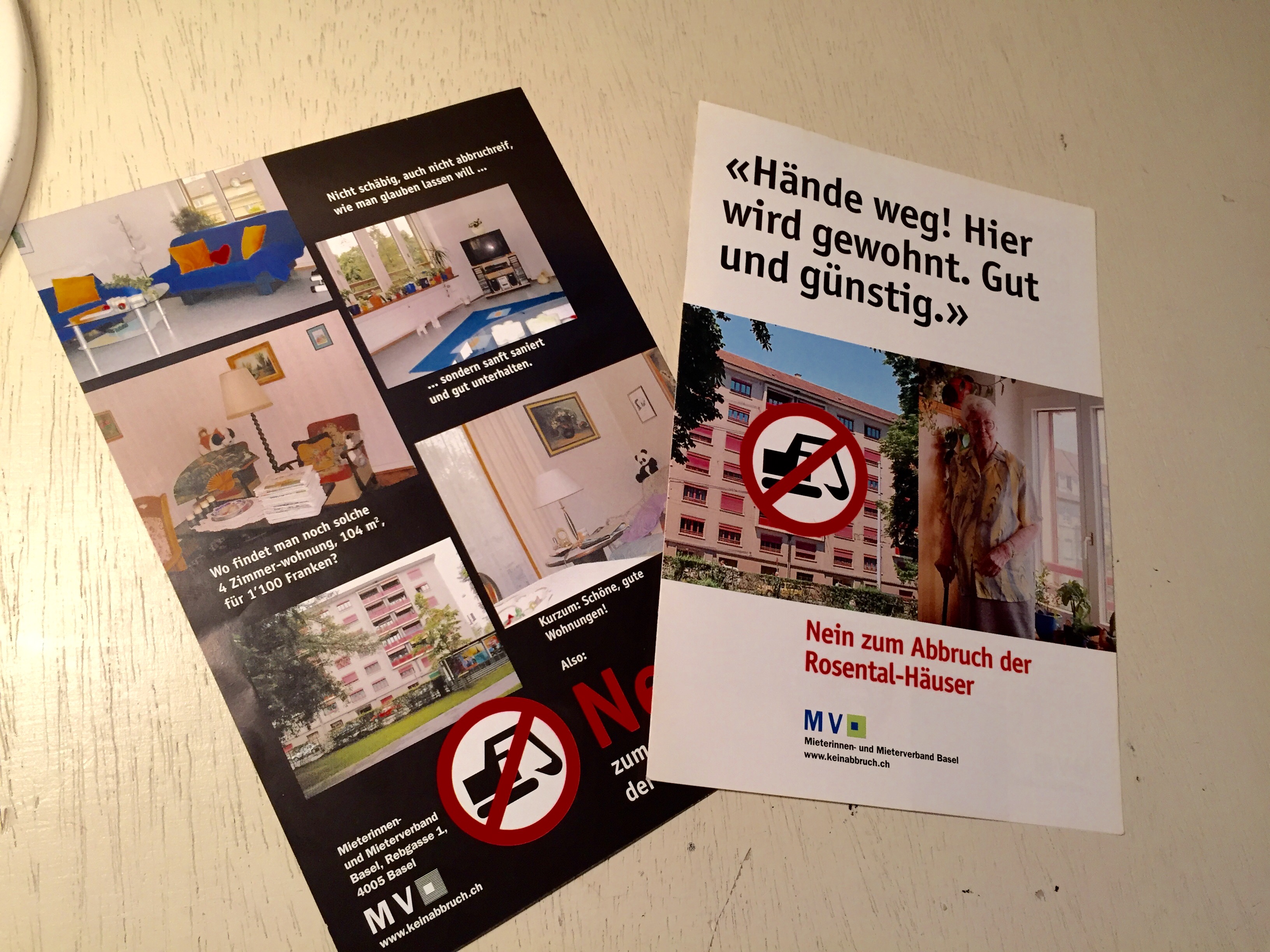 Wahlkampf aus dem Jahr 2002: Das Verbotsschild konnte die Bagger einige Jahre aufhalten. Nun fahren sie aber auf.