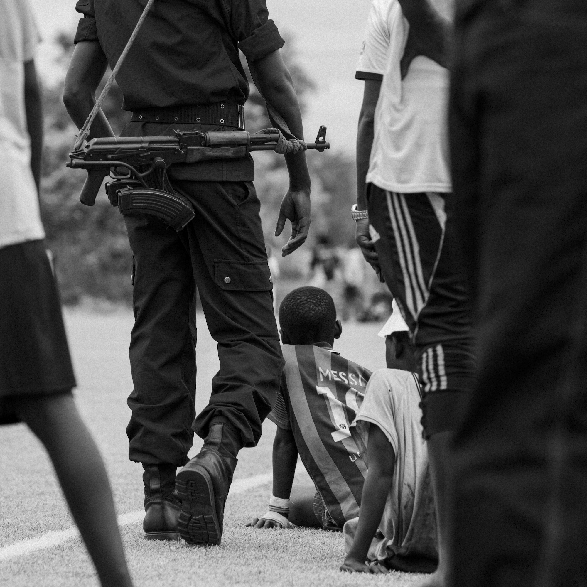 Burundische Polizei auf Patrouille.