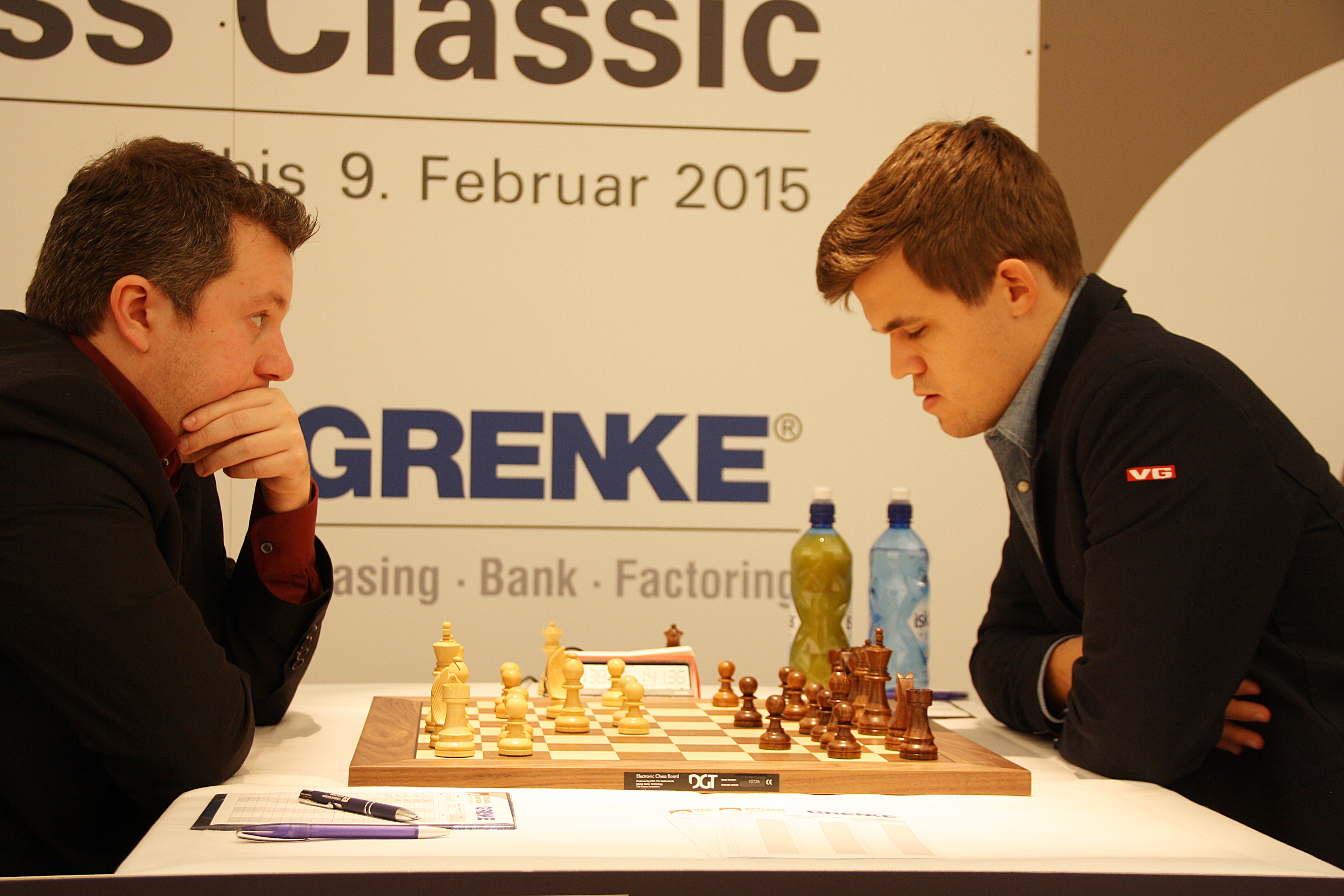 An Arkadij Naiditsch, hier gegen Magnus Carlsen, führt am Basler Schachfestival wohl kein Weg vorbei.