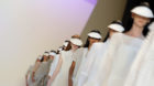 Models bei einer Präsentation in Paris im vergangenen September