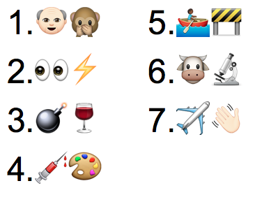 Wer erräts? Zwei Emojis pro Bundesrat.