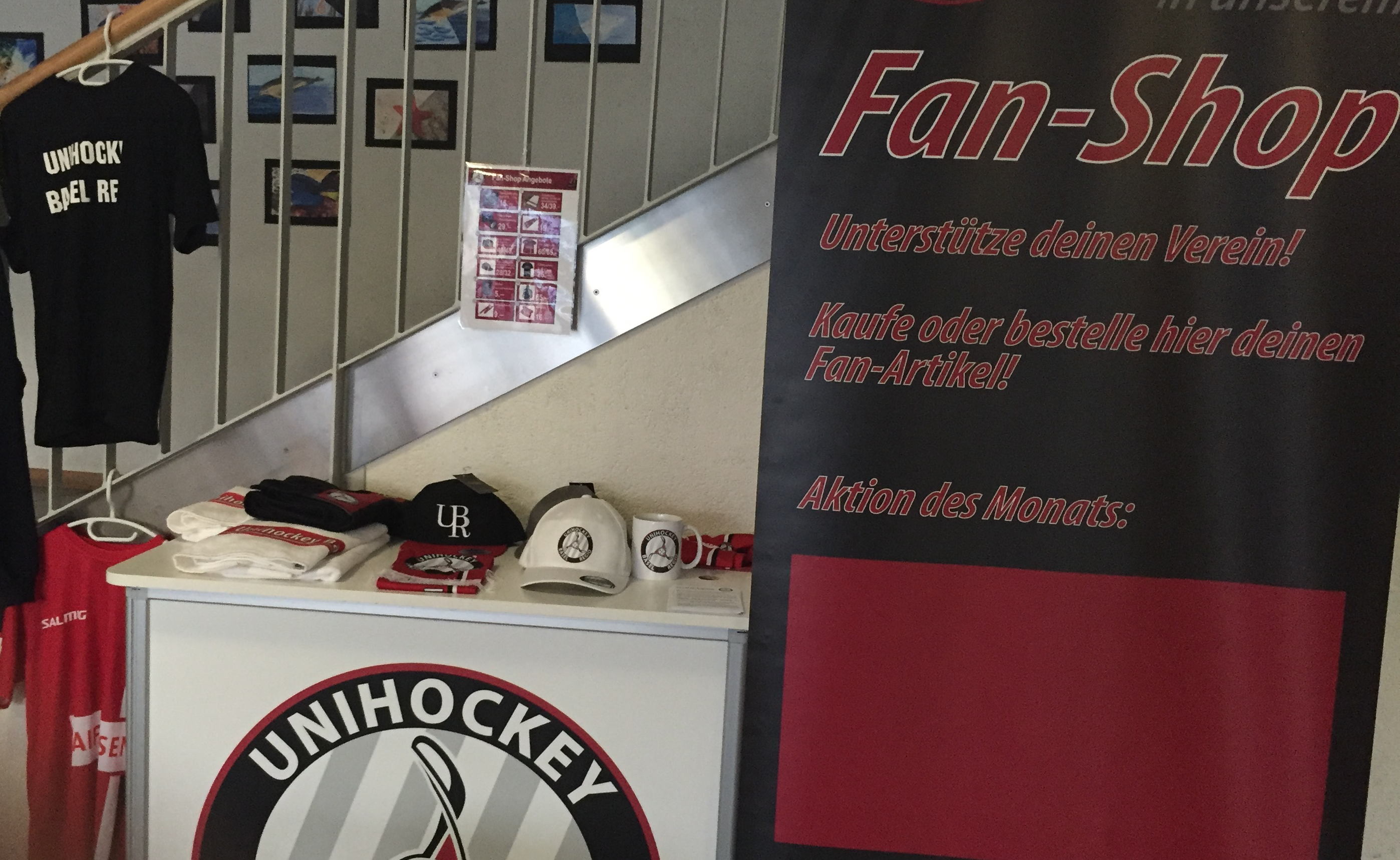 Die Fans können kommen, der Fanshop ist bereit.