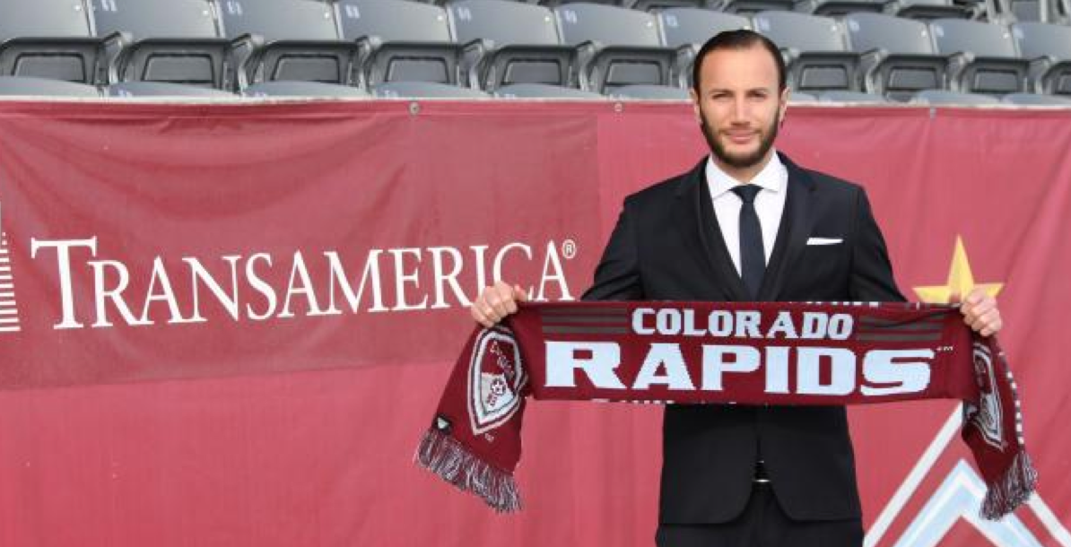 Shkelzen Gashi am Montag in Commerce City bei Denver und bei seinem neuen Club, den Colorado Rapids.