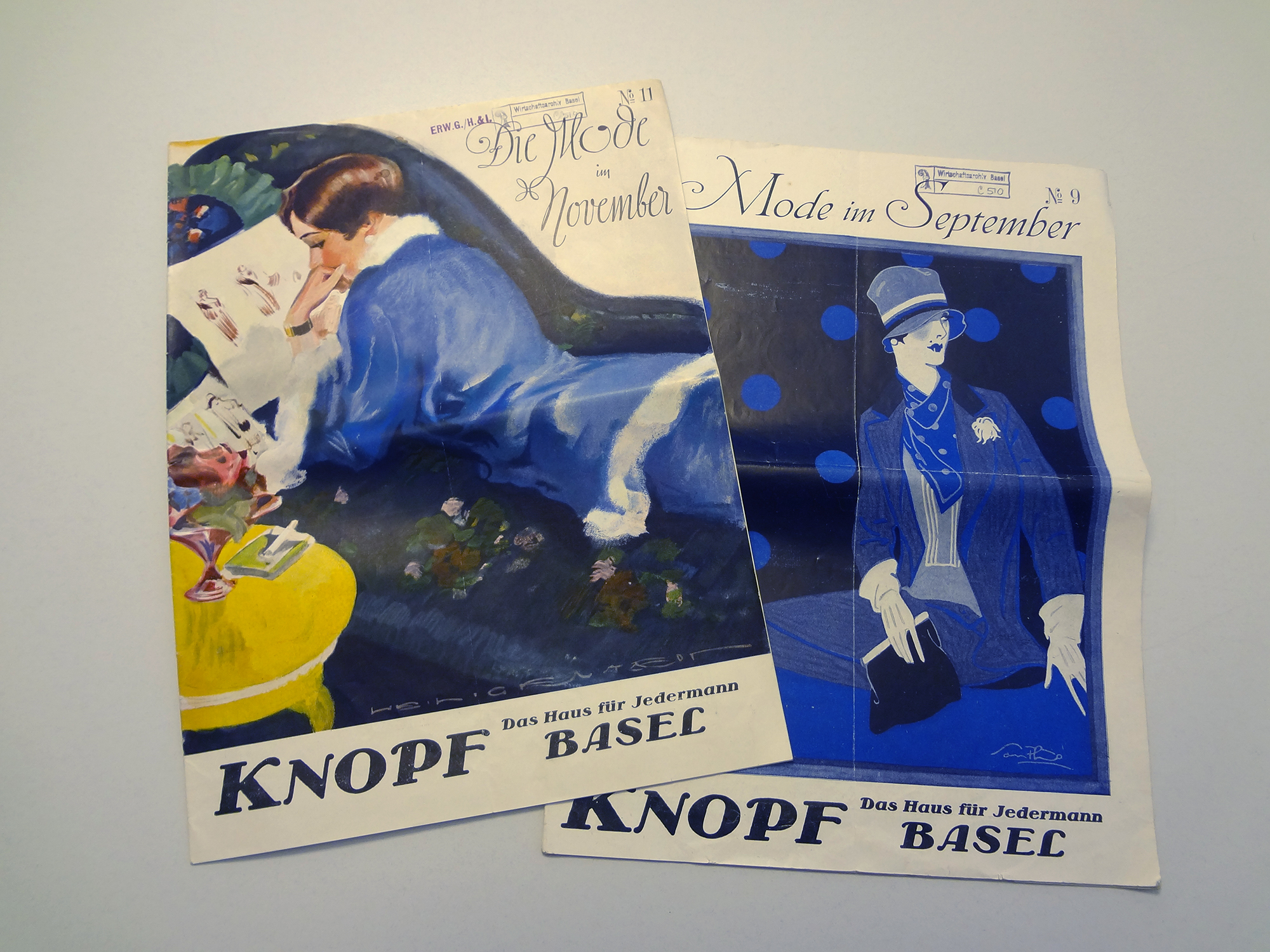 Zeitweise richtete sich das Kaufhaus Knopf auch mit einer Kundinnenzeitschrift an modebewusste Damen.