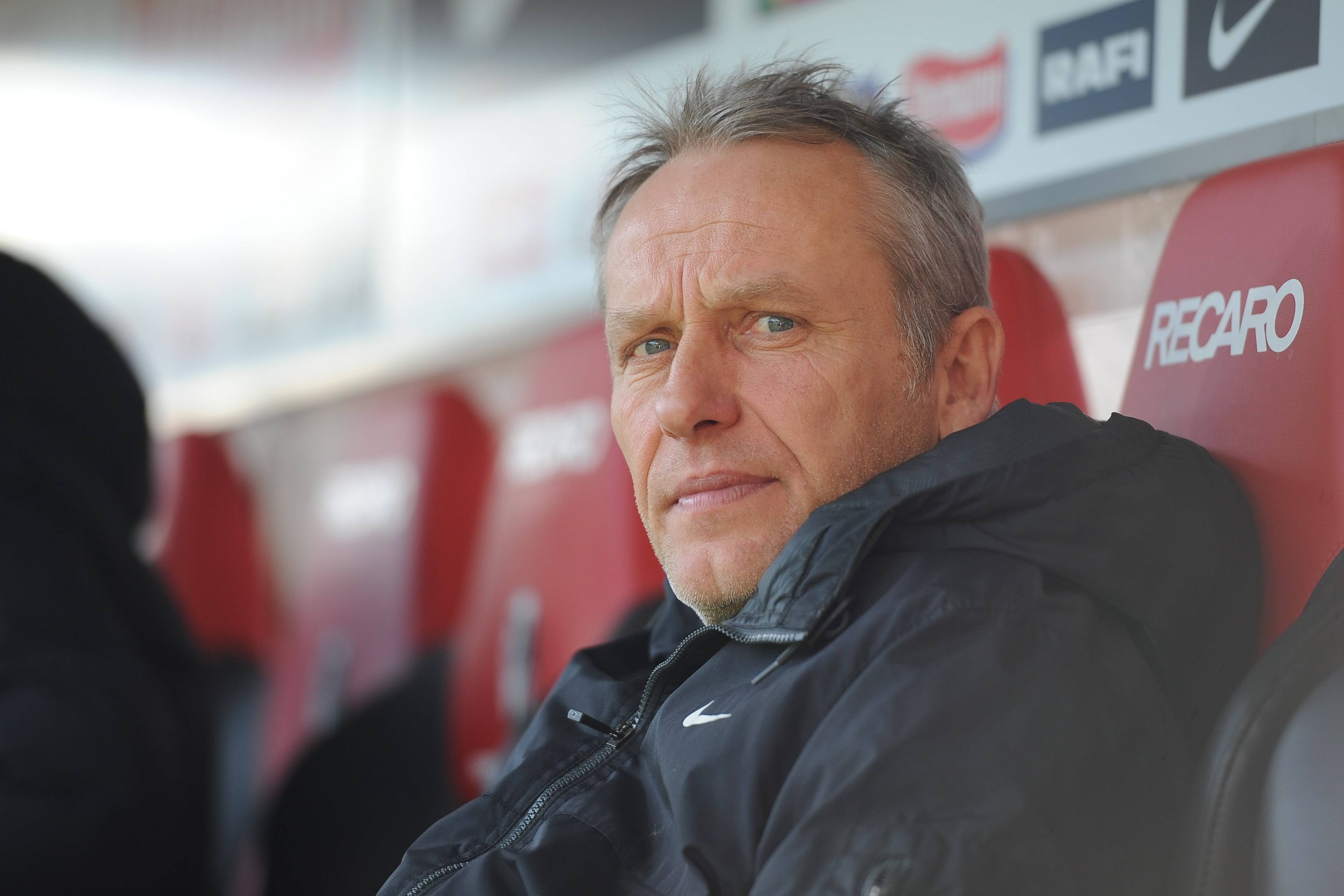 Freiburg Christian Streich (Chef-Trainer SC Freiburg), beim Spiel SC Freiburg vs. 1. FC Union Berlin, 2. Bundesliga, 5.12.2015, Copyright: Laegler/xEibner-Pressefoto EP_slr Freiburg Christian Coup Boss team manager SC Freiburg the Game SC Freiburg vs 1 FC Union Berlin 2 Bundesliga 5 12 2015 Copyright Laegler xEibner Press Photo EP_SLR