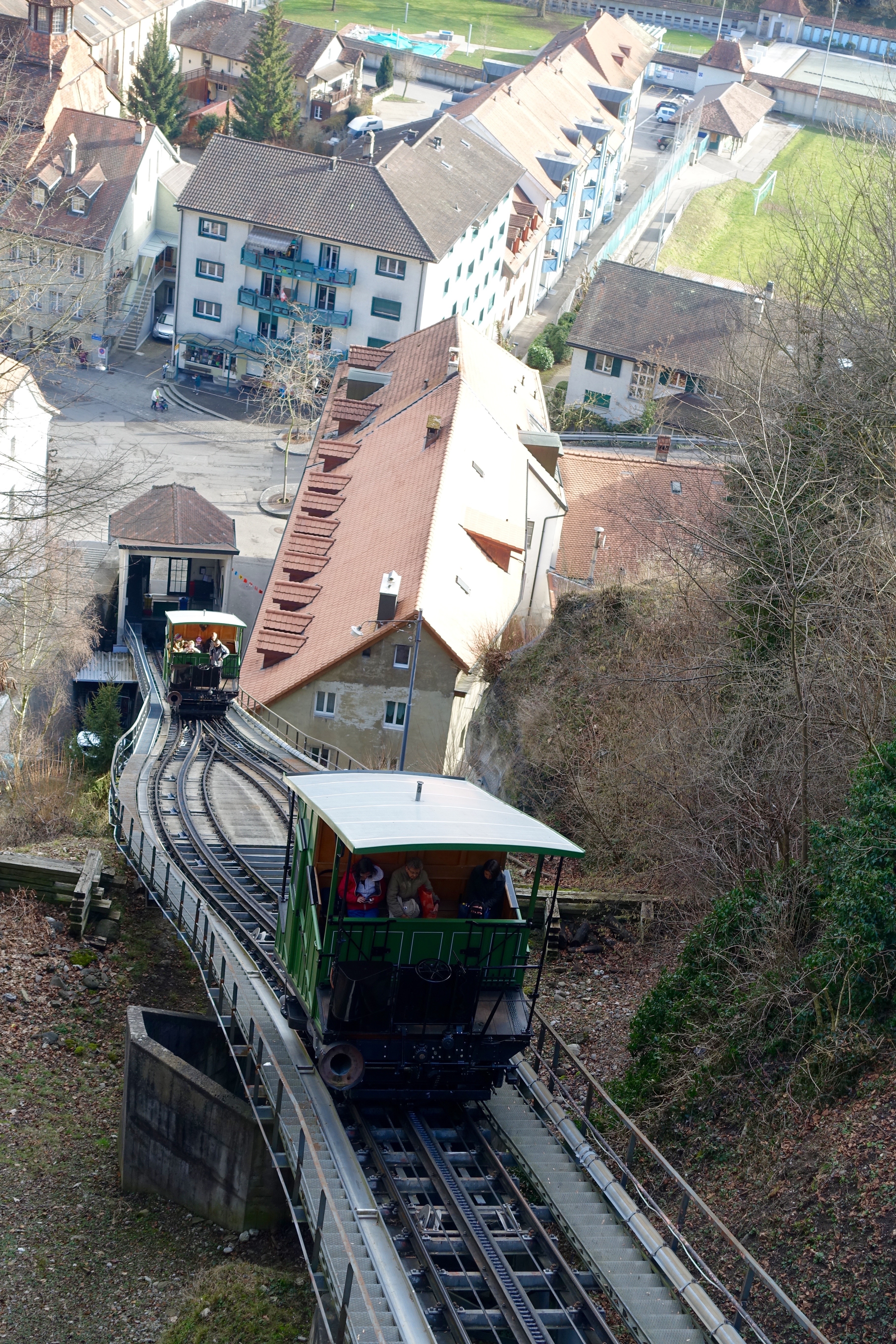 Das Funiculaire verbindet das (neue) Stadtzentrum mit der Unterstadt.