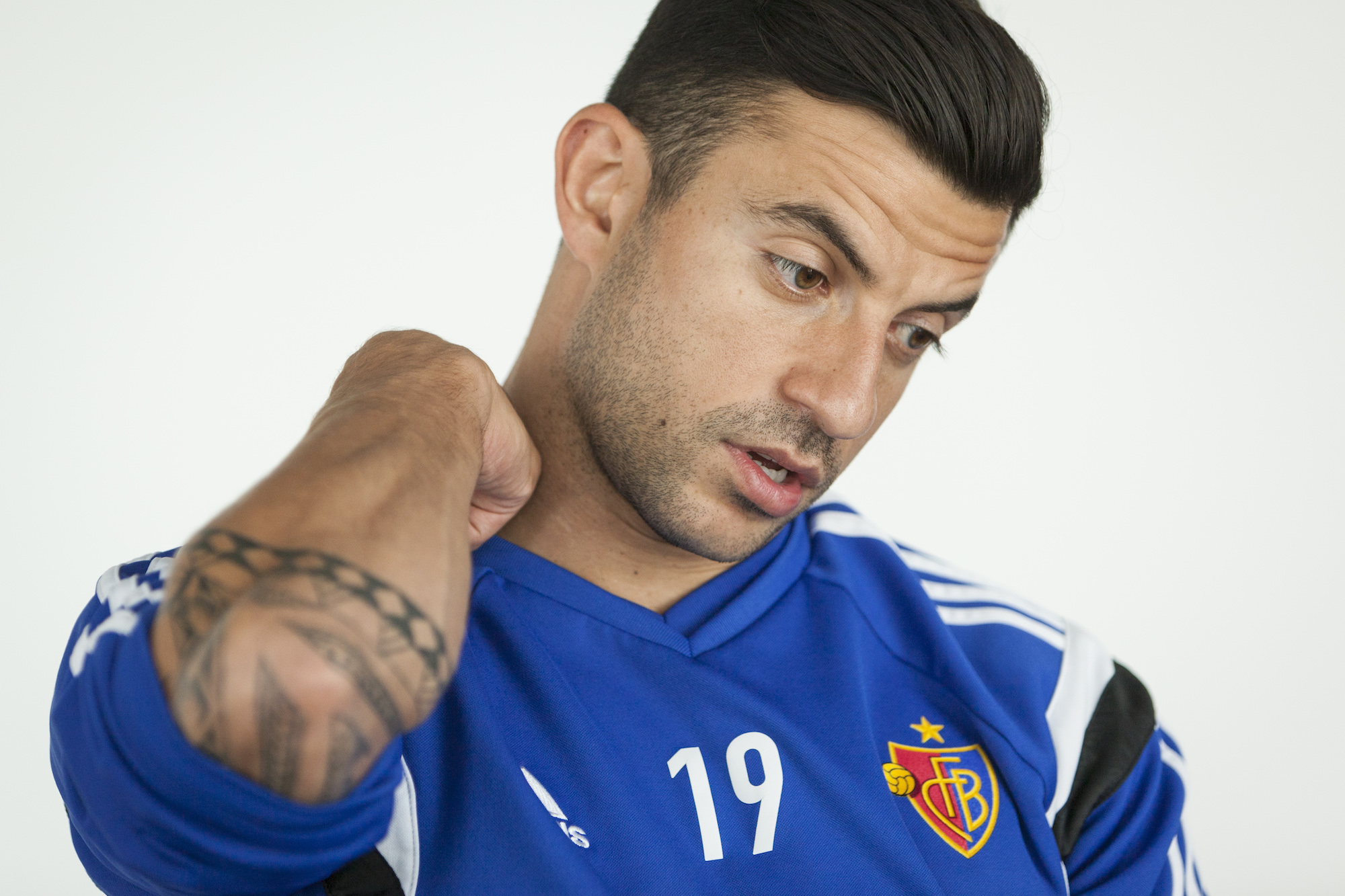 02.10.2014; Basel; Fussball Super League; Behrang Safari (Basel) im Interview (Raphael Huenerfauth/freshfocus)