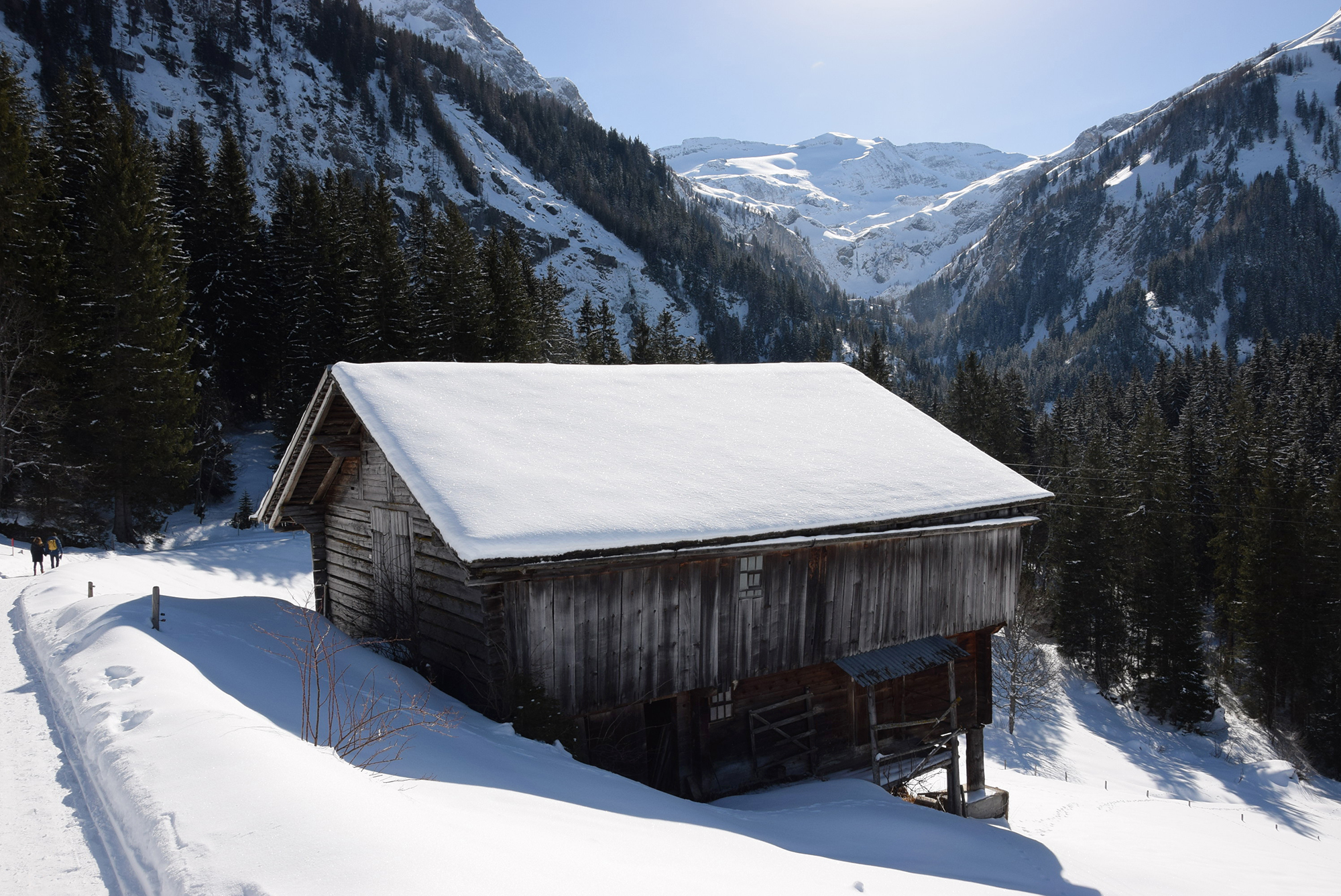 Holzhaus in Lauenen.
