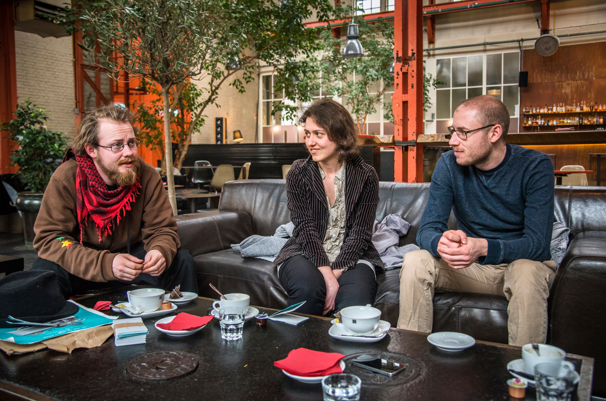 Kaspar Rechsteiner, Katharina Good und Andreas Weber (v.l.n.r.): «Wissenschaft ermöglicht uns vieles ─ unter anderem auch die Zerstörung des Planeten, auf dem wir alle wohnen.»