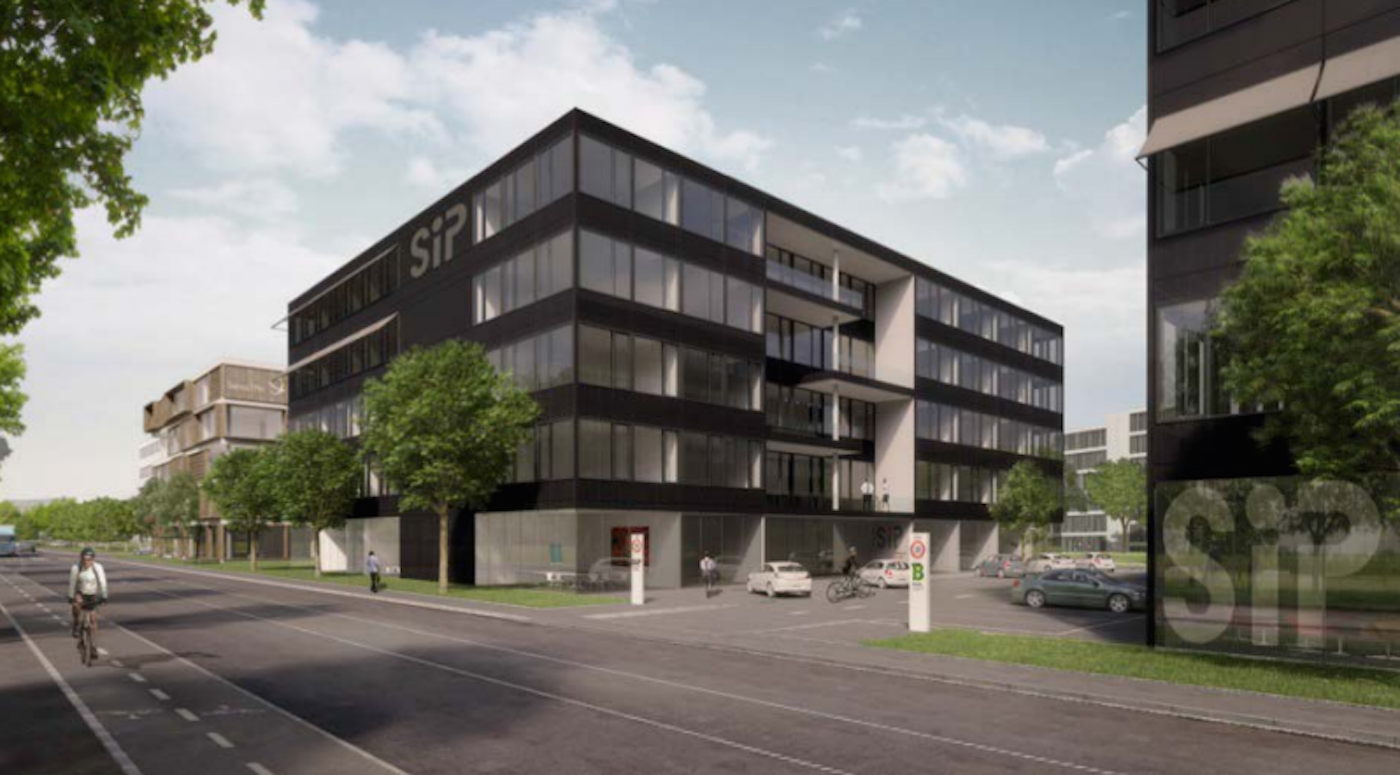 So soll der Neubau im Bachgraben-Areal einmal aussehen.