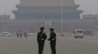 Der Tiananmen-Platz ganz dunstig - in Peking ist der Smog derzeit so stark wie seit Beginn des Jahres noch nie.