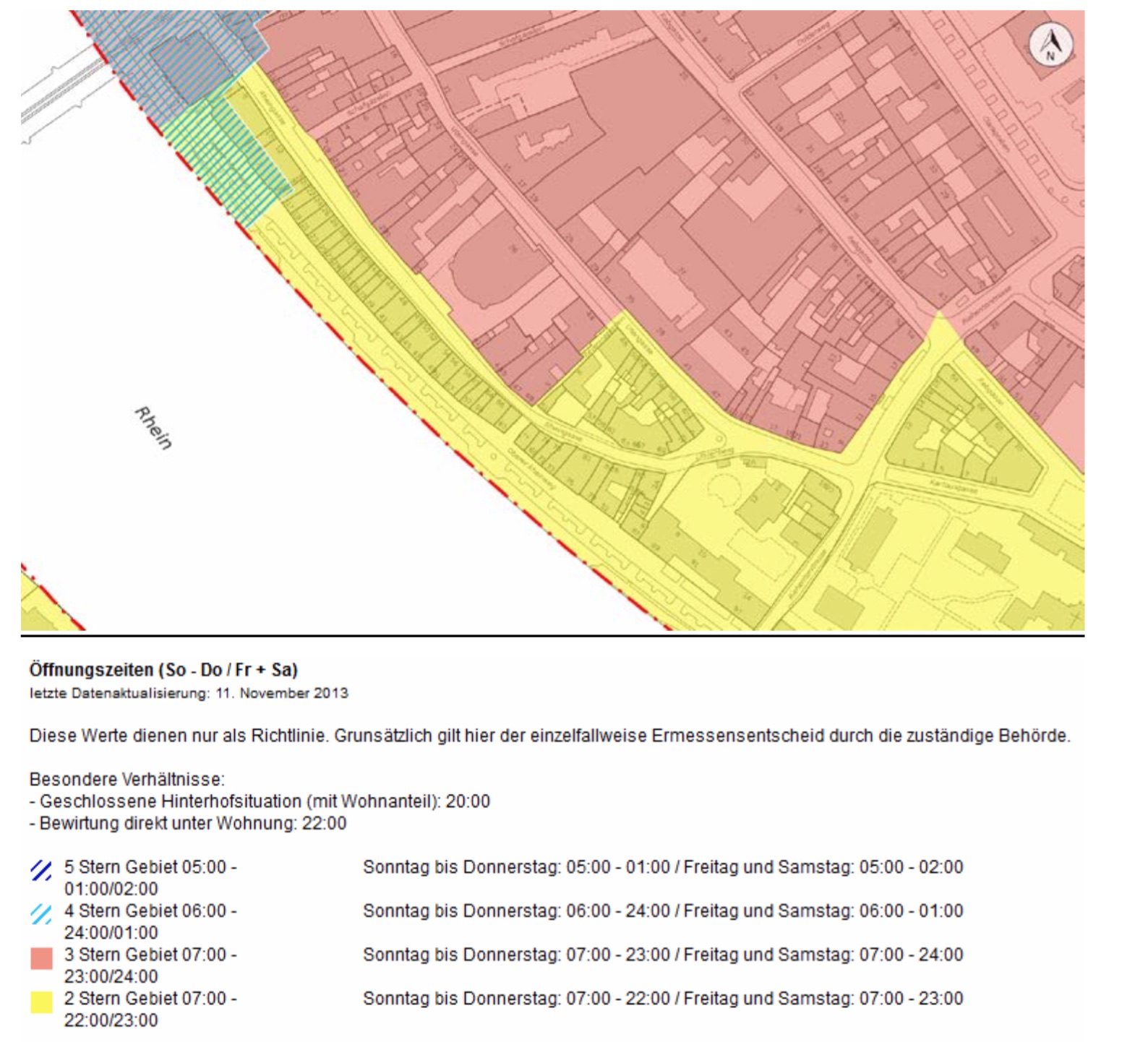 Lärmschonzone Rheingasse im Boulevardplan Basel-Stadt.