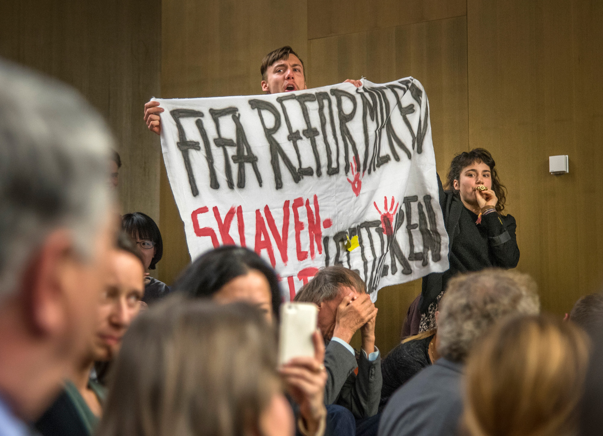 Podiumsdiskussion Universität Basel, 15. April 2016, mit Joseph Blatter