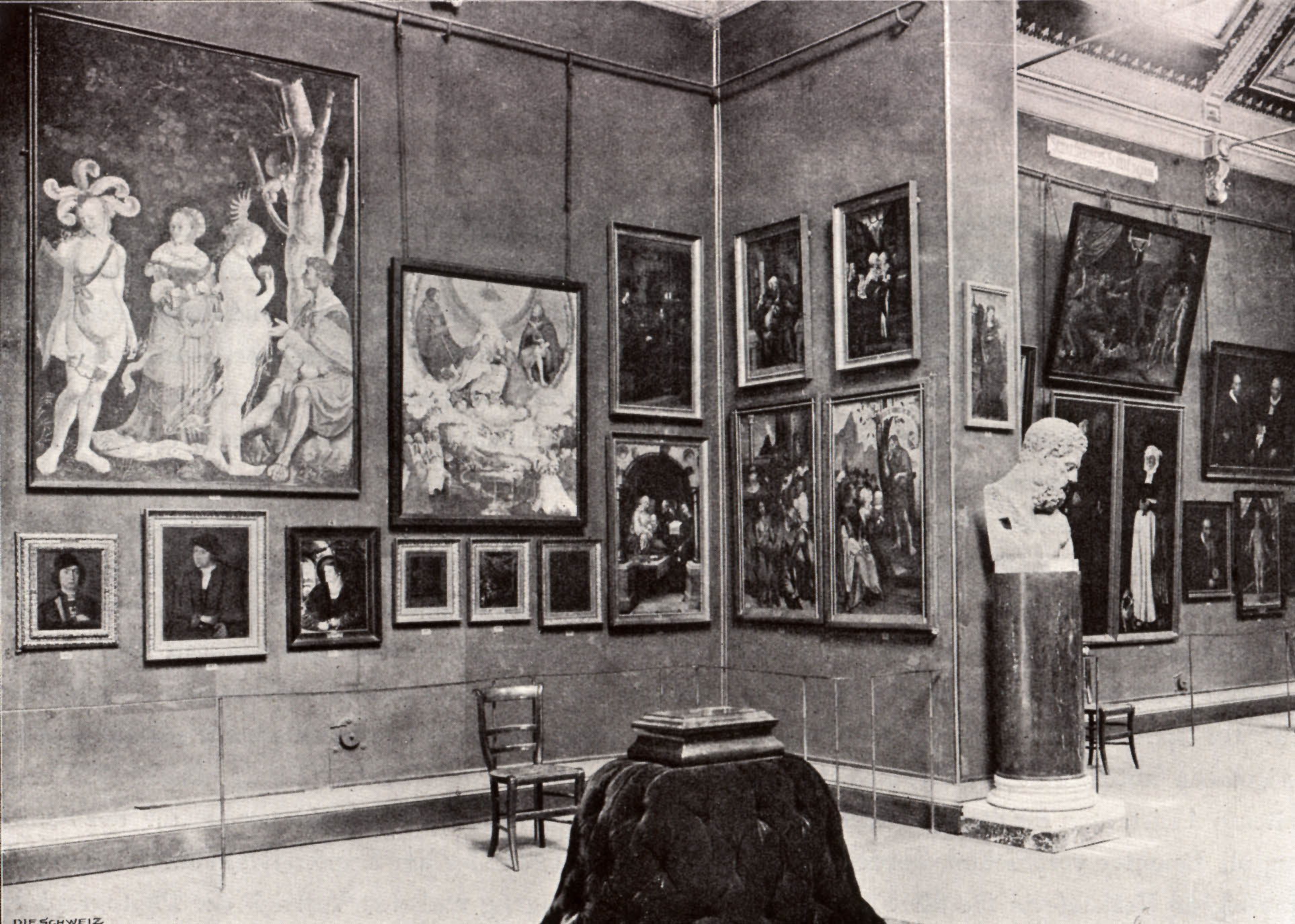 Die Kunstsammlung vor dem Neubau, eingepfercht im Dachstock des Basler Urmuseums an der Augustinergasse.
