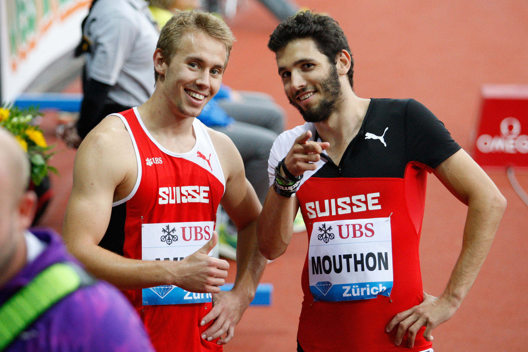 Silvan Wicki (links) 2015 bei Welötklasse Zürich zusammen mit Bastien Mouthon.
