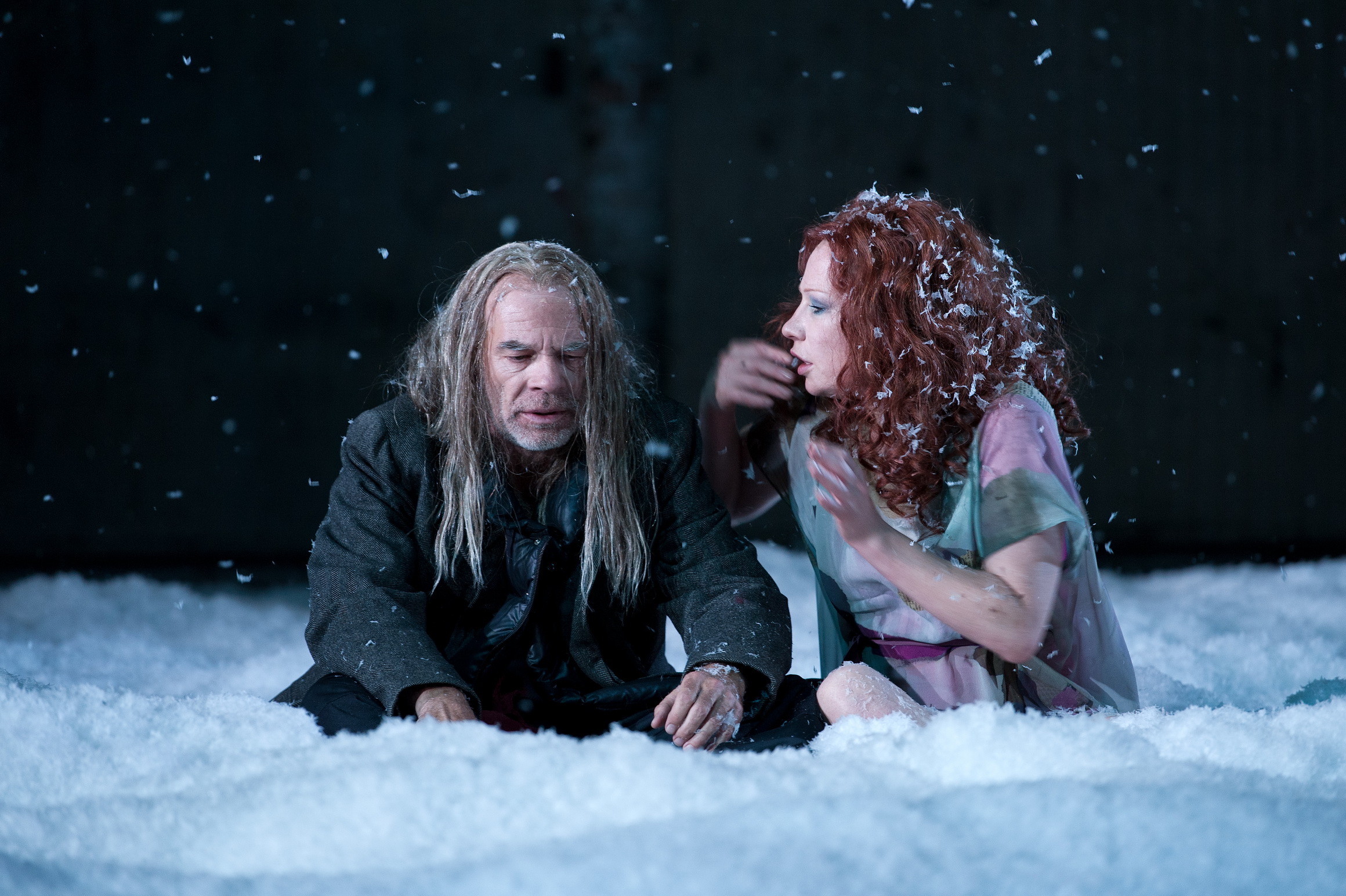 Martin Wuttke (John Gabriel Borkman), Birgit Minichmayr (Gunhild Borkman)