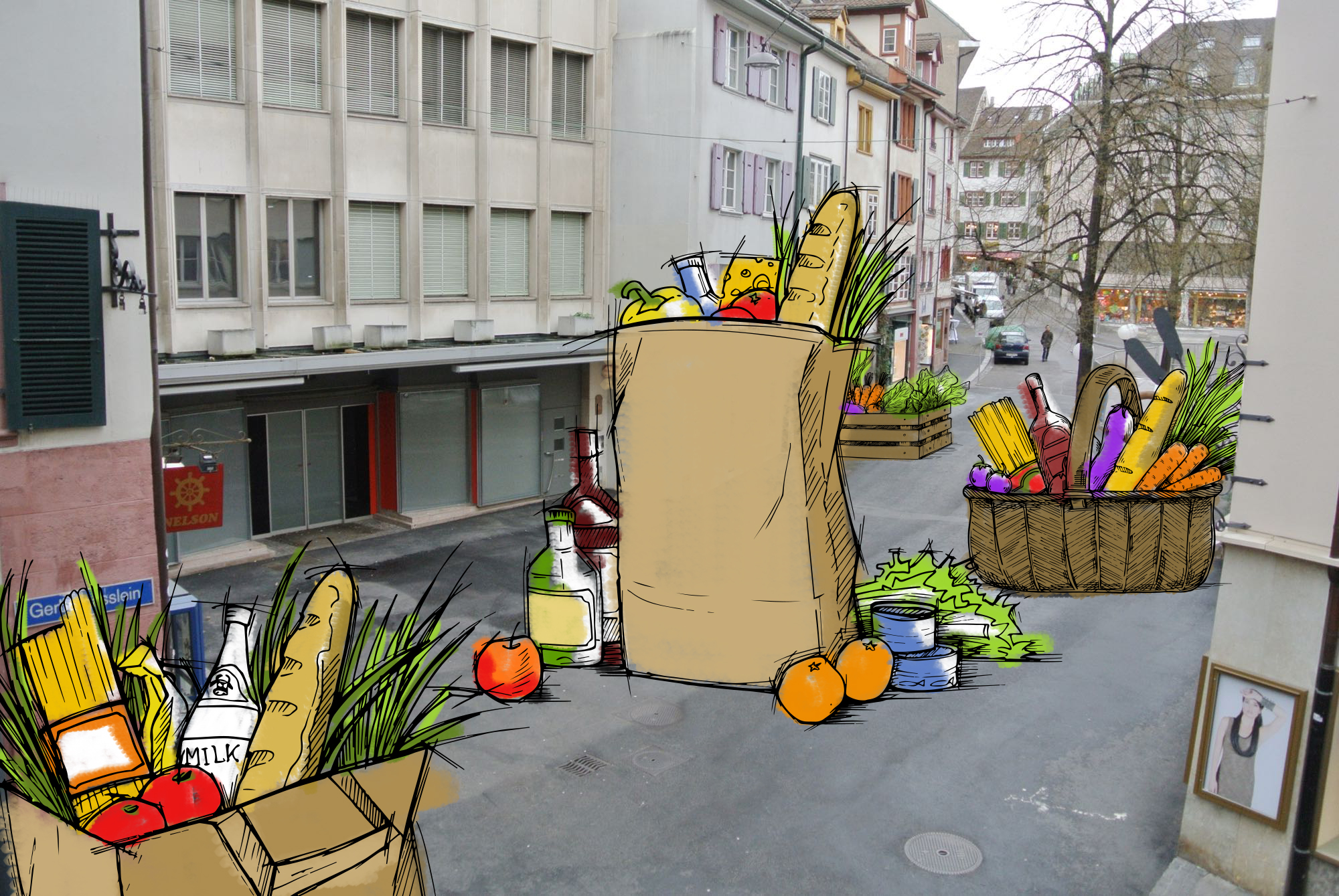 Gestaltungsidee Rümelinsmarkt.
