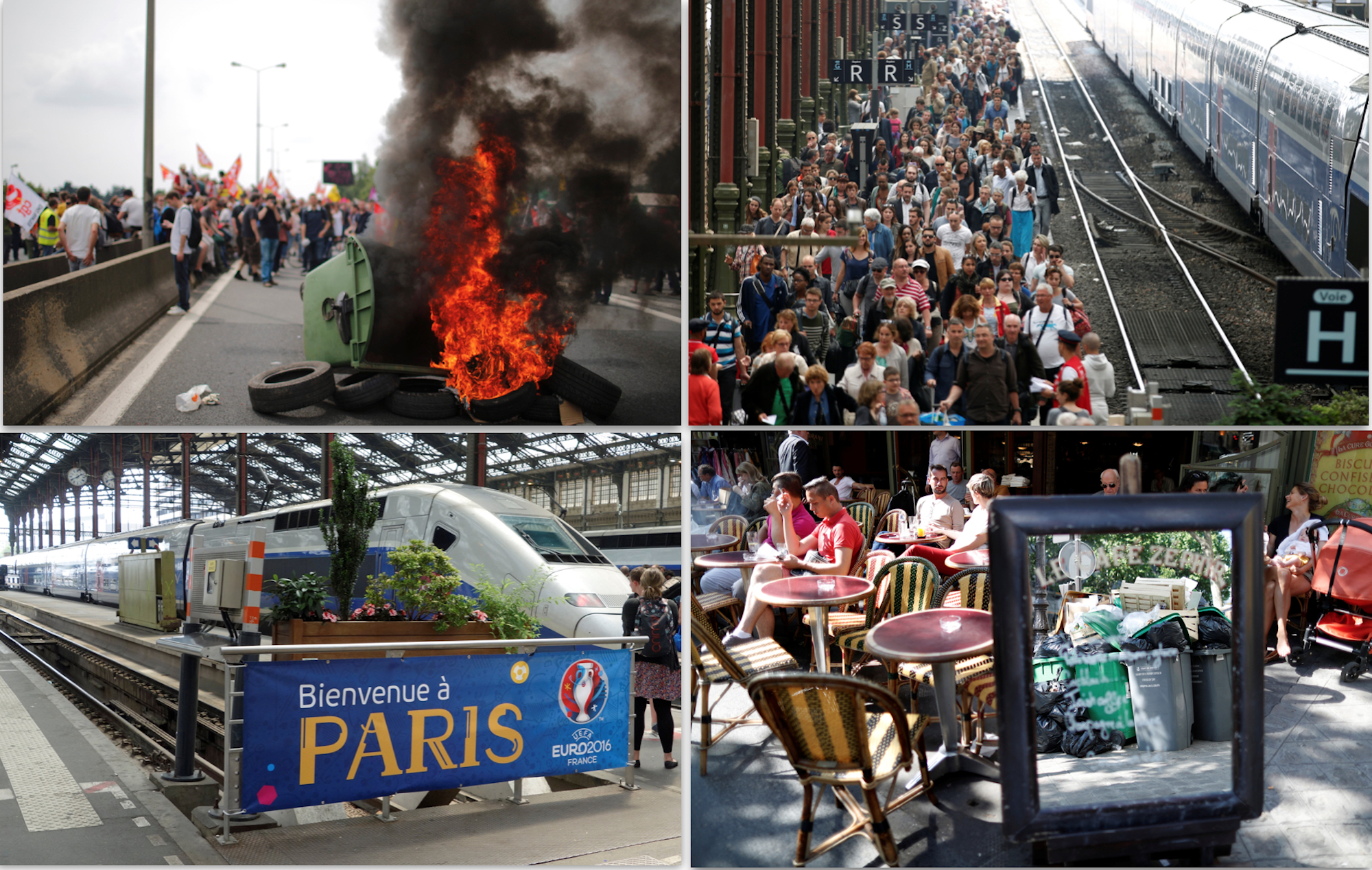 Streik, Paris, Euro 2016