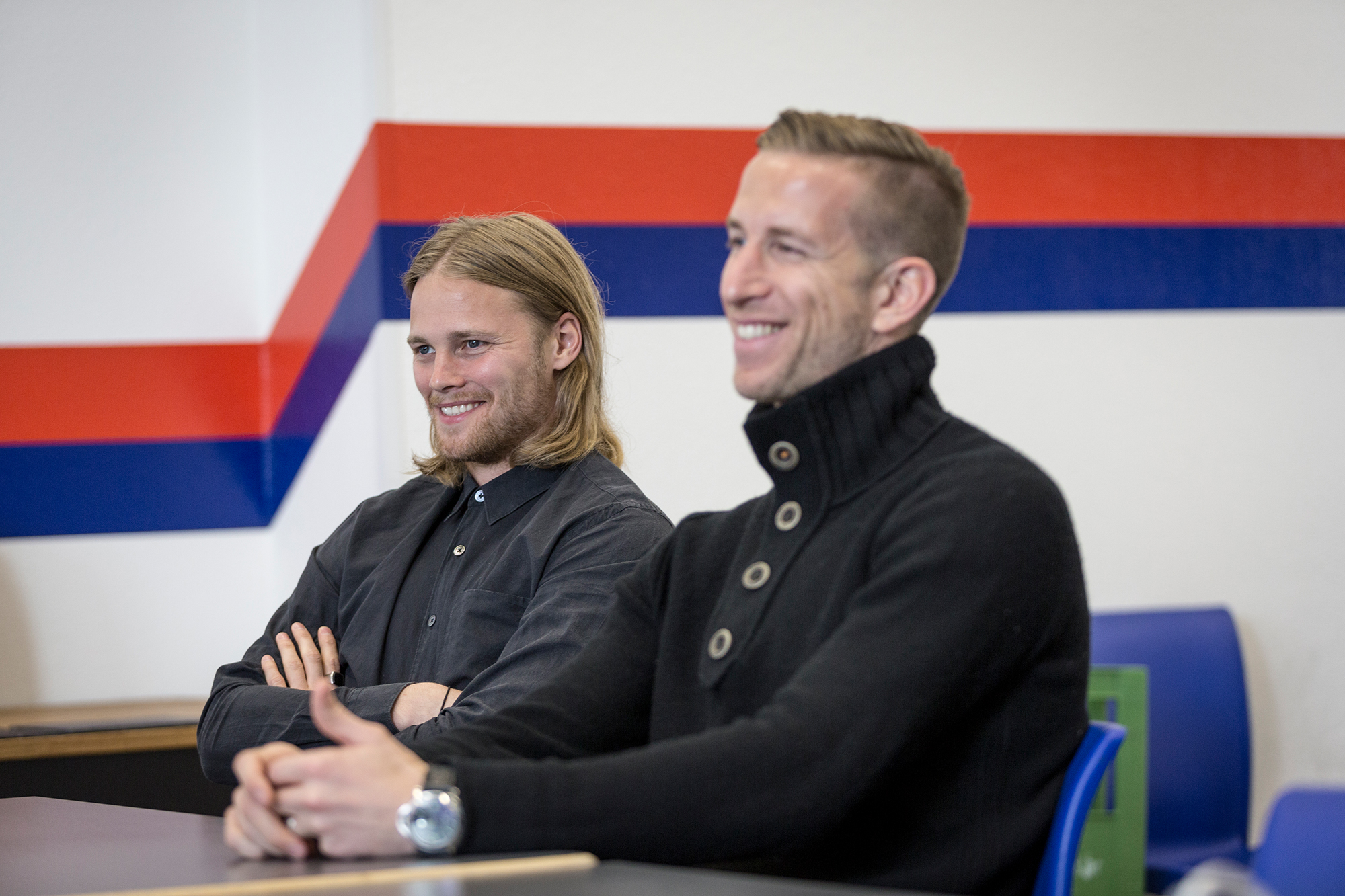 Marc Janko und Birkir Bjarnason, FC Basel, Mai 2016