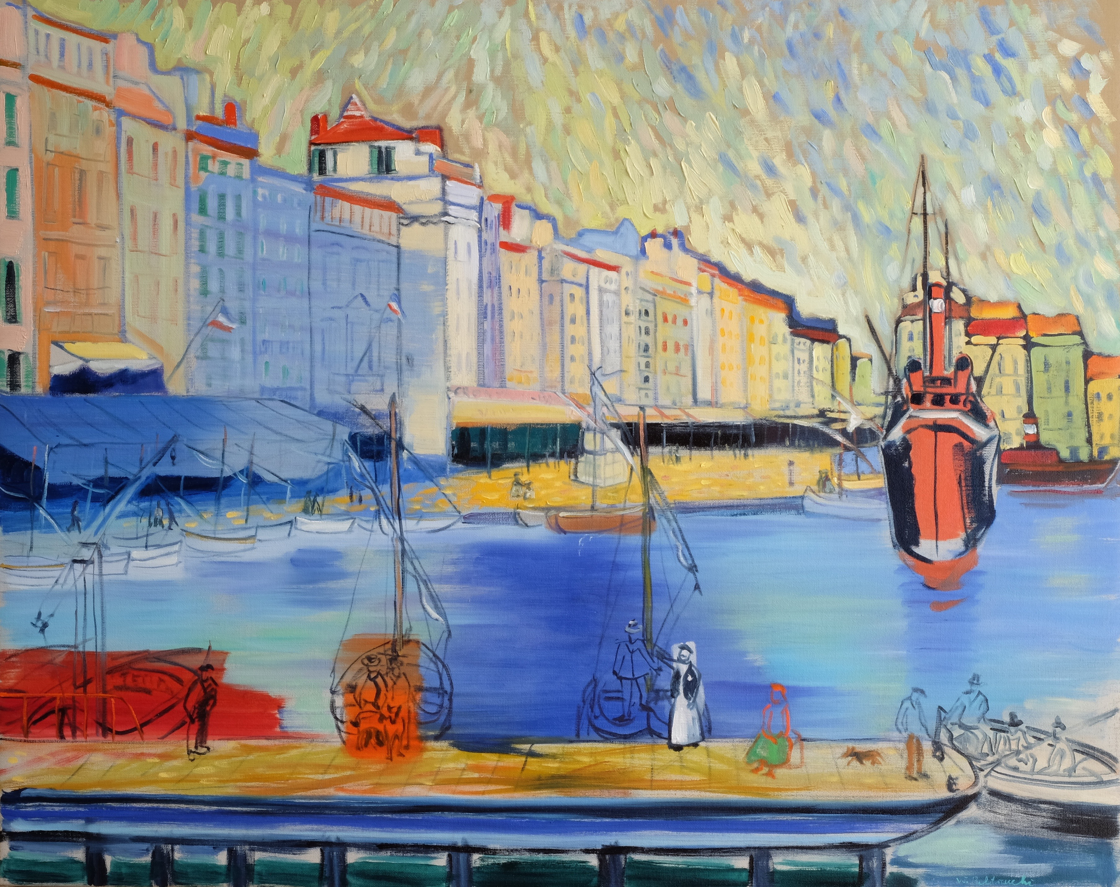 «Port de Toulon – Deux Fauves à Toulon»: Beltracchis Vision einer Zusammenarbeit von Raoul Dufy und Maurice de Vlaminck.