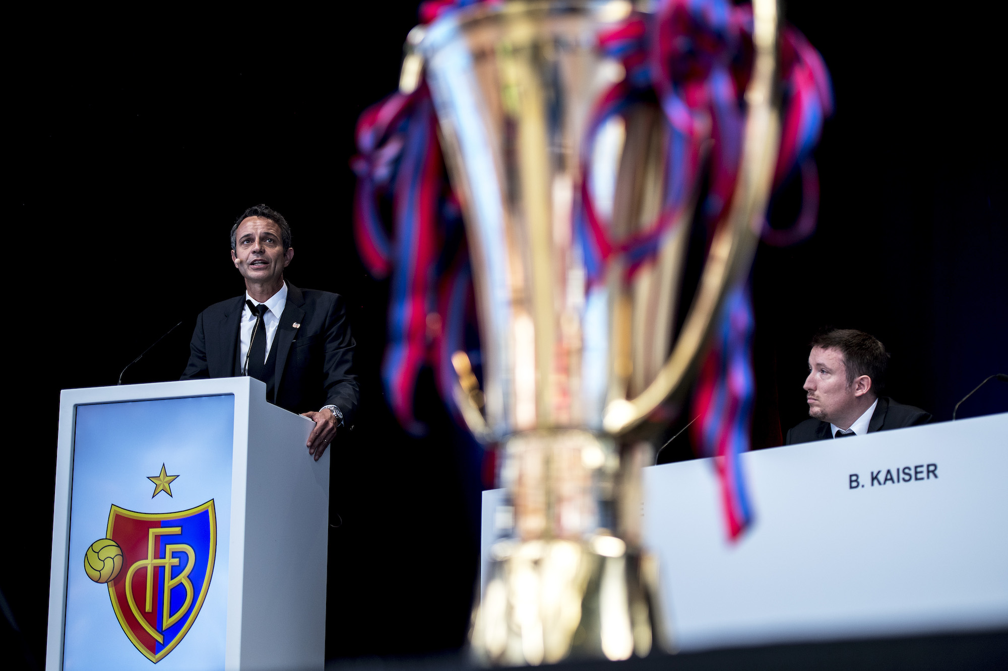18.06.2016; Basel; Fussball - FC Basel - Generalversammlung; Bernhard Heusler Praesident (Basel) (Urs Lindt/freshfocus)