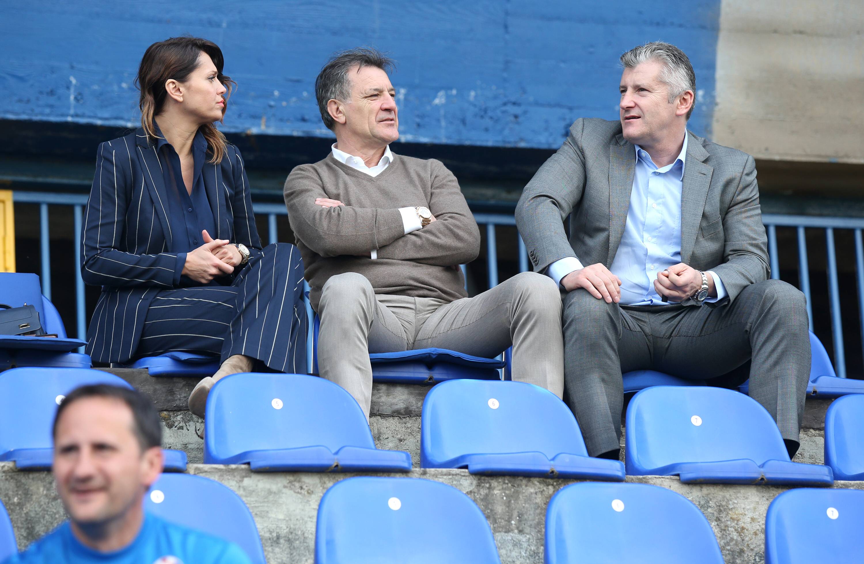 Croatian national football team training 20.05.2016., Croatia, Zagreb, Maksimir Stadium - Training of the Croatian football team on extra playground Hitrec Kacian. Mila Horvat, Zdravko Mamic, Davor Suker. PUBLICATIONxINxGERxSUIxAUTxHUNxONLY IgorxKralj/PIXSELL Croatian National Football team Training 20 05 2016 Croatia Zagreb Maksimir Stage Training of The Croatian Football team ON extra Playground Hitrec Kacian Mila Horvat Zdravko Mamic before Suker PUBLICATIONxINxGERxSUIxAUTxHUNxONLY IgorxKralj PIXSELL