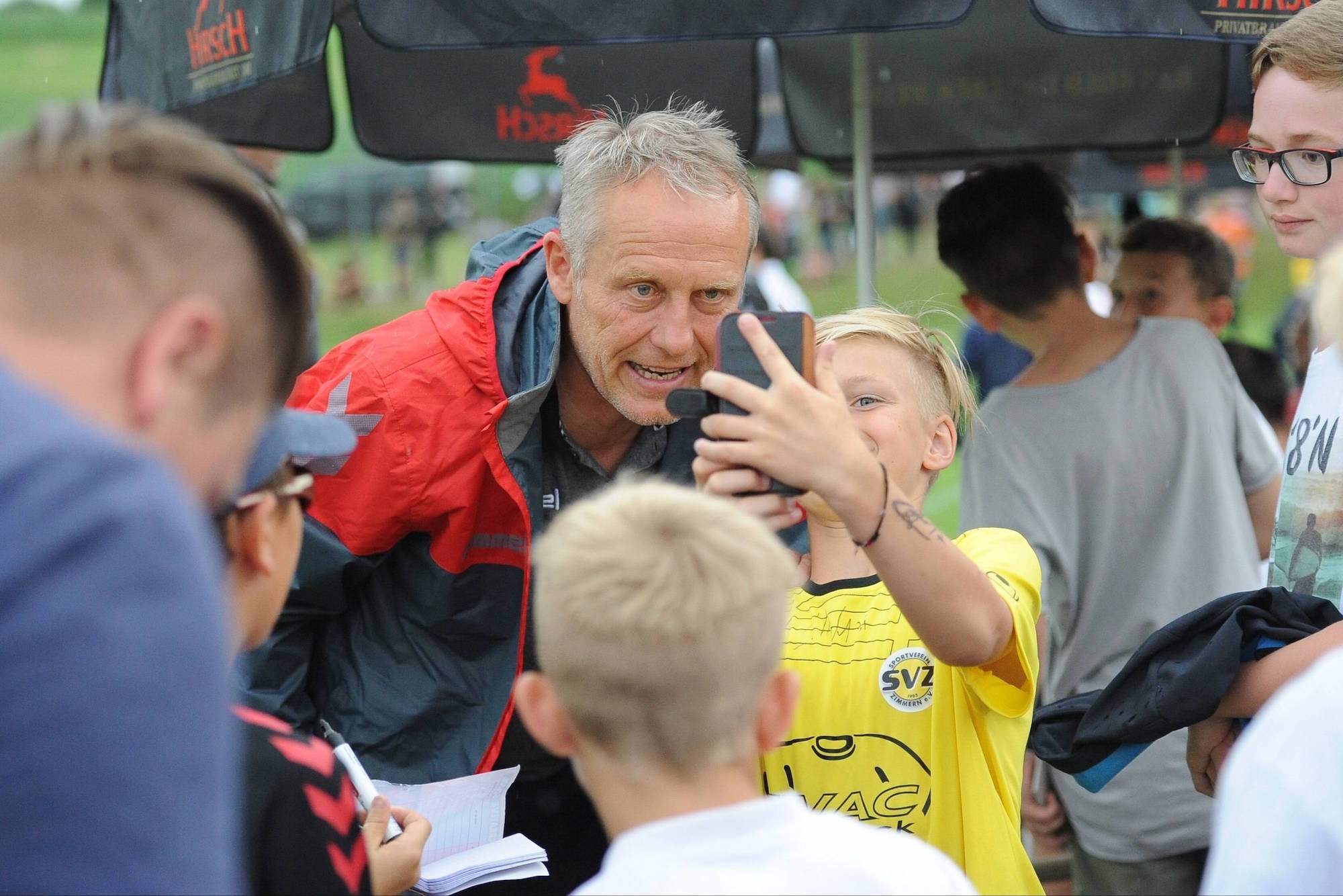 Christian Streich (Trainer SC Freiburg) beim Testspiel SV Zimmern vs. SC Freiburg, am 22.07.2016. Zimmern Copyright: Laegler/Eibner-Pressefoto EP_SLR Christian Coup team manager SC Freiburg the try out SV Rooms vs SC Freiburg at 22 07 2016 Rooms Copyright Laegler Eibner Press Photo EP_SLR