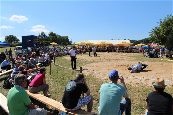 Leimentaler Schwing-Mekka: Das Festgelände der Fraumatt-Schwinget in Oberwil.