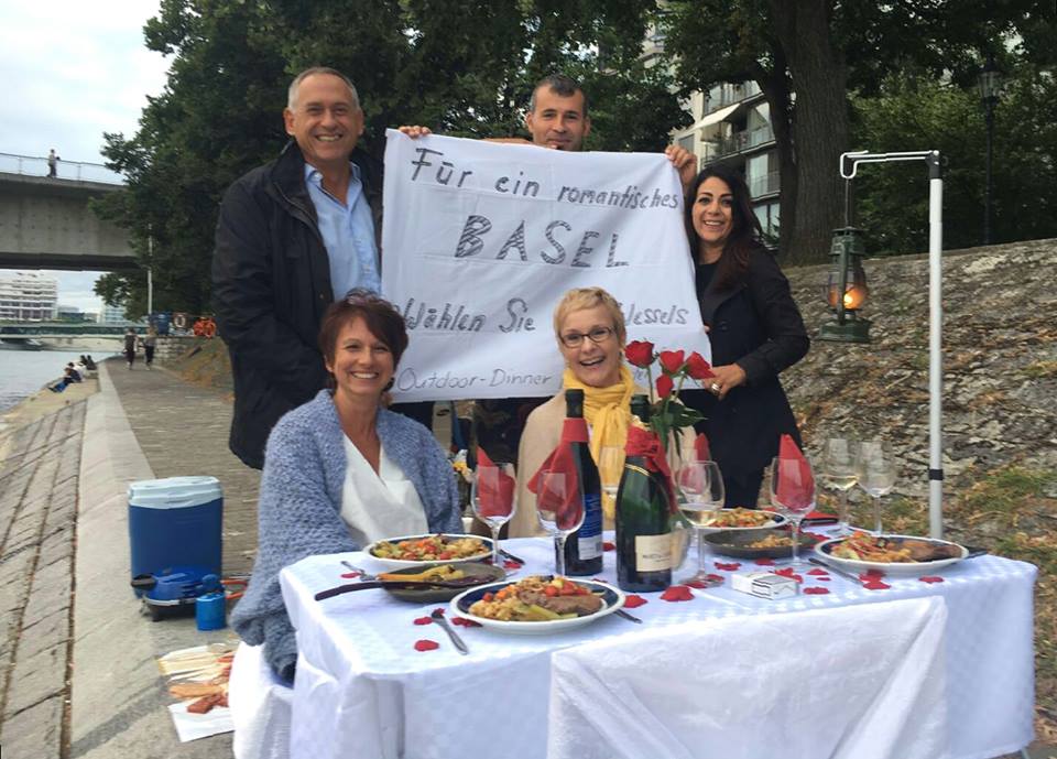 Regierungsrat Hans-Peter Wessels mit einer handfesten Parole auf Facebook: «Für ein romantisches Basel».