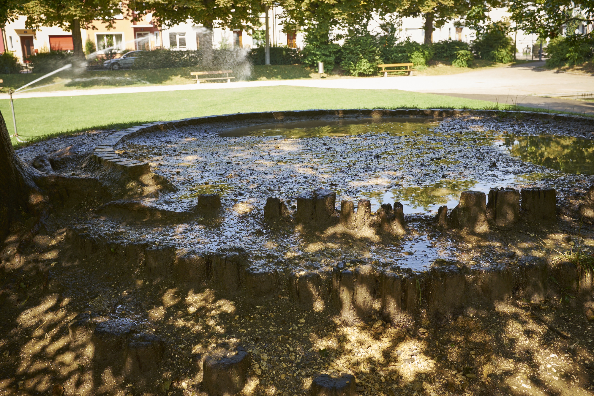 Morsches Holz, kein Ablauf: Es gäbe einiges zu tun auf dem Steinbühlmätteli.