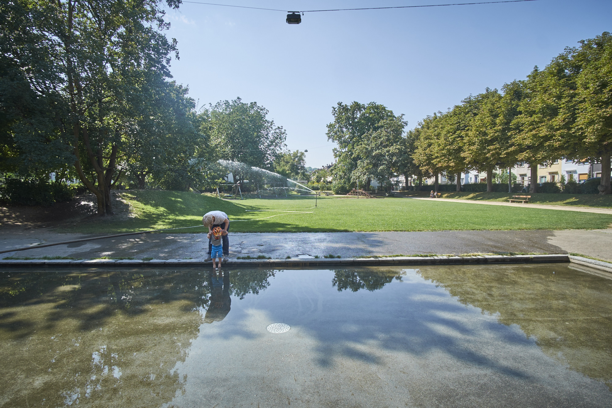Beliebt bei gross und klein: Das Mätteli mit seinem (sanierungsbedürftigen) Kleinkinder-Planschbecken aus den 1950er-Jahren.
