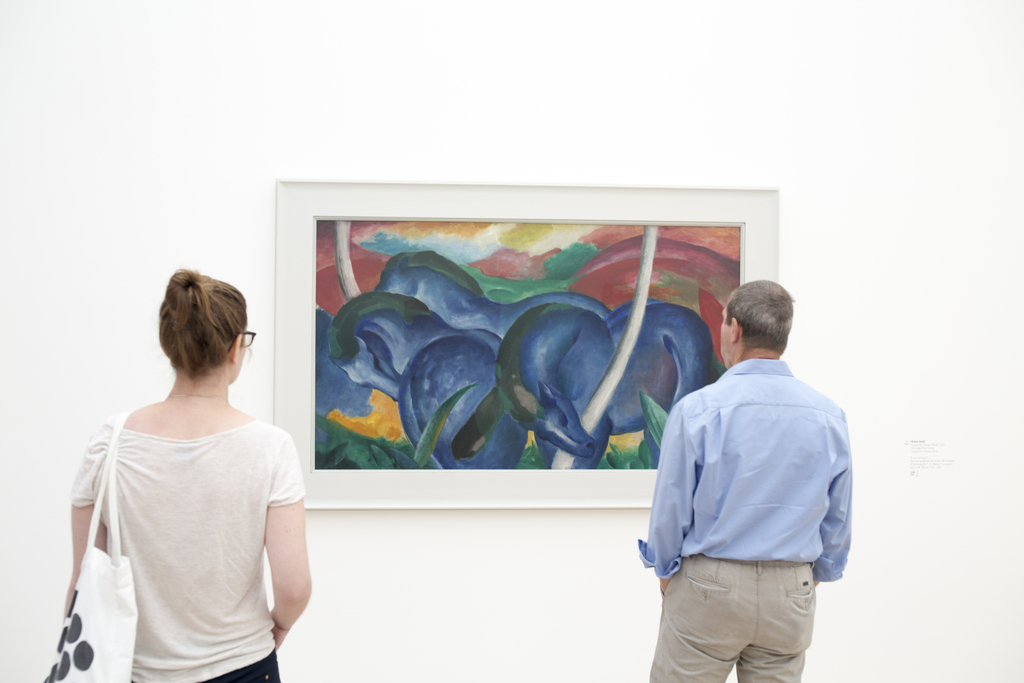«Die grossen blauen Pferde» von Franz Marc – eine nahezu perfekte Komposition.