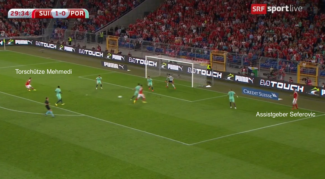 Szene vor dem 2:0.