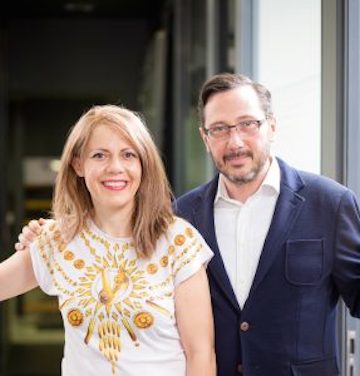 Das erfolgreiche Paar: Elisabeth E. Daravelis und Yannis Papoutsas.