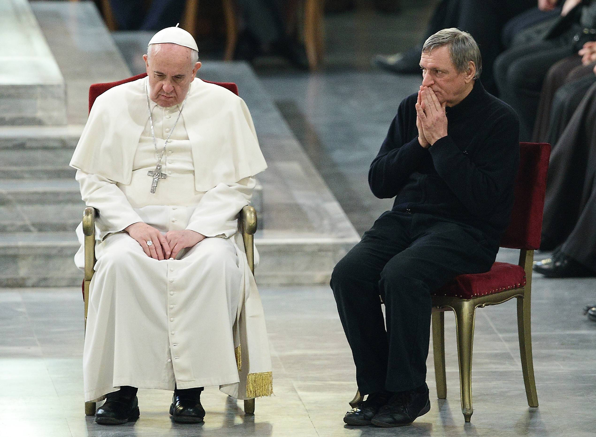 March 21, 2014 - Rome, Italy - POPE FRANCIS pray for innocent victims of mafia with Libera s association group of LUIGI CIOTTI in the roman parish of Saint Gregor. PUBLICATIONxINxGERxSUIxAUTxONLY - ZUMAi15 March 21 2014 Rome Italy Pope Francis Pray for Innocent Victims of Mafia With Libera S Association Group of Luigi Ciotti in The Novel Parish of Saint Gregor PUBLICATIONxINxGERxSUIxAUTxONLY ZUMAi15