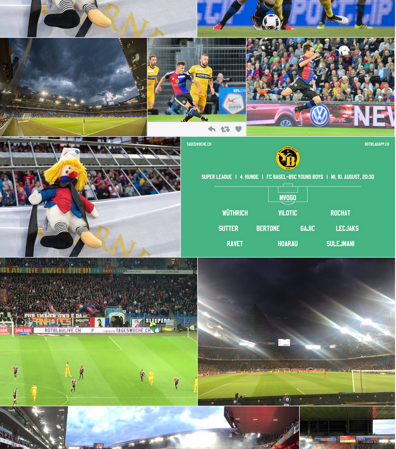 Fünf Jahre FC Basel in Bilder: Auch das kann man unter #rotblaulive nachvollziehen.