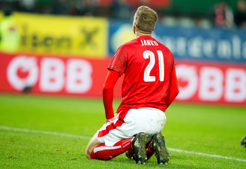 ABD0096_20161112 - WIEN - �STERREICH: Marc Janko (AUT) am Samstag, 12. November 2016, w�hrend des Gruppe D WM-Qualifikationsspieles zur FIFA Fu�ball WM 2018 zwischen �sterreich und Irland im Ernst-Happel-Stadion in Wien. - FOTO: APA/GEORG HOCHMUTH