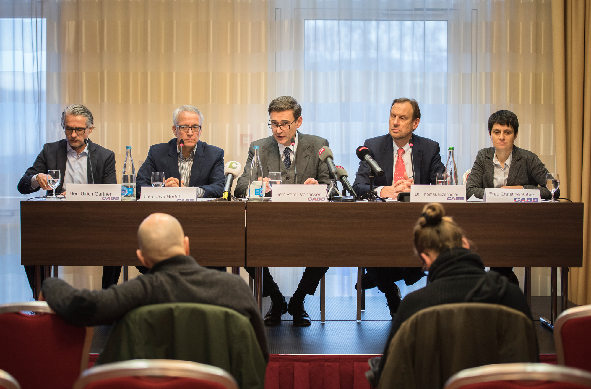 CABB, v.l.n.r.: Ulrich Gartner, Uwe Herfet, Peter Vanacker, Dr. Thomas Eizenhöfer, Christine Sutter