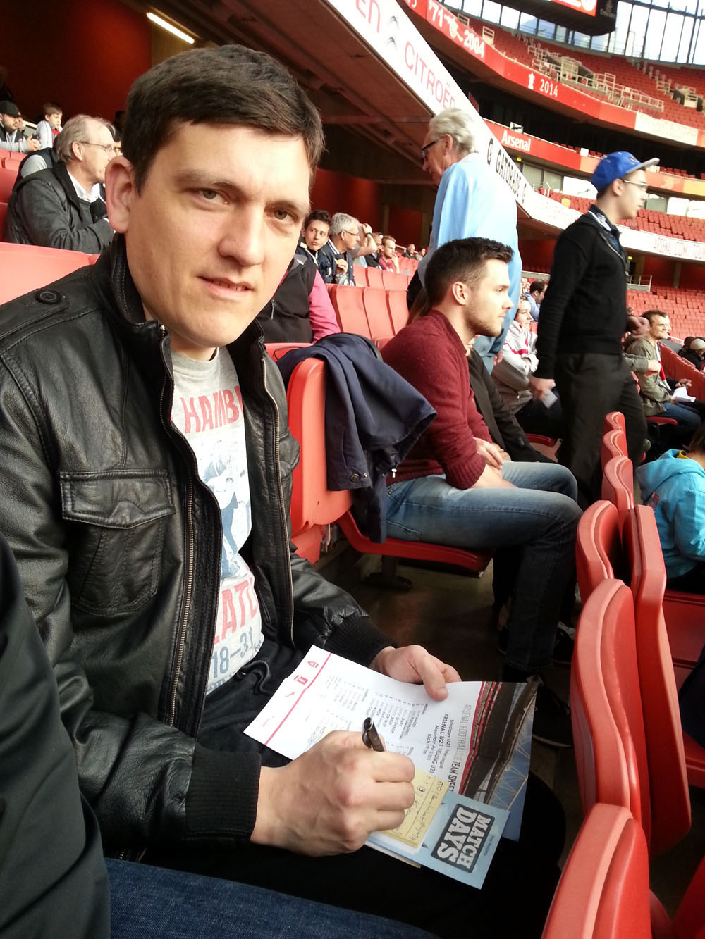 Christoph Beutenmüller im Emirates Stadium.