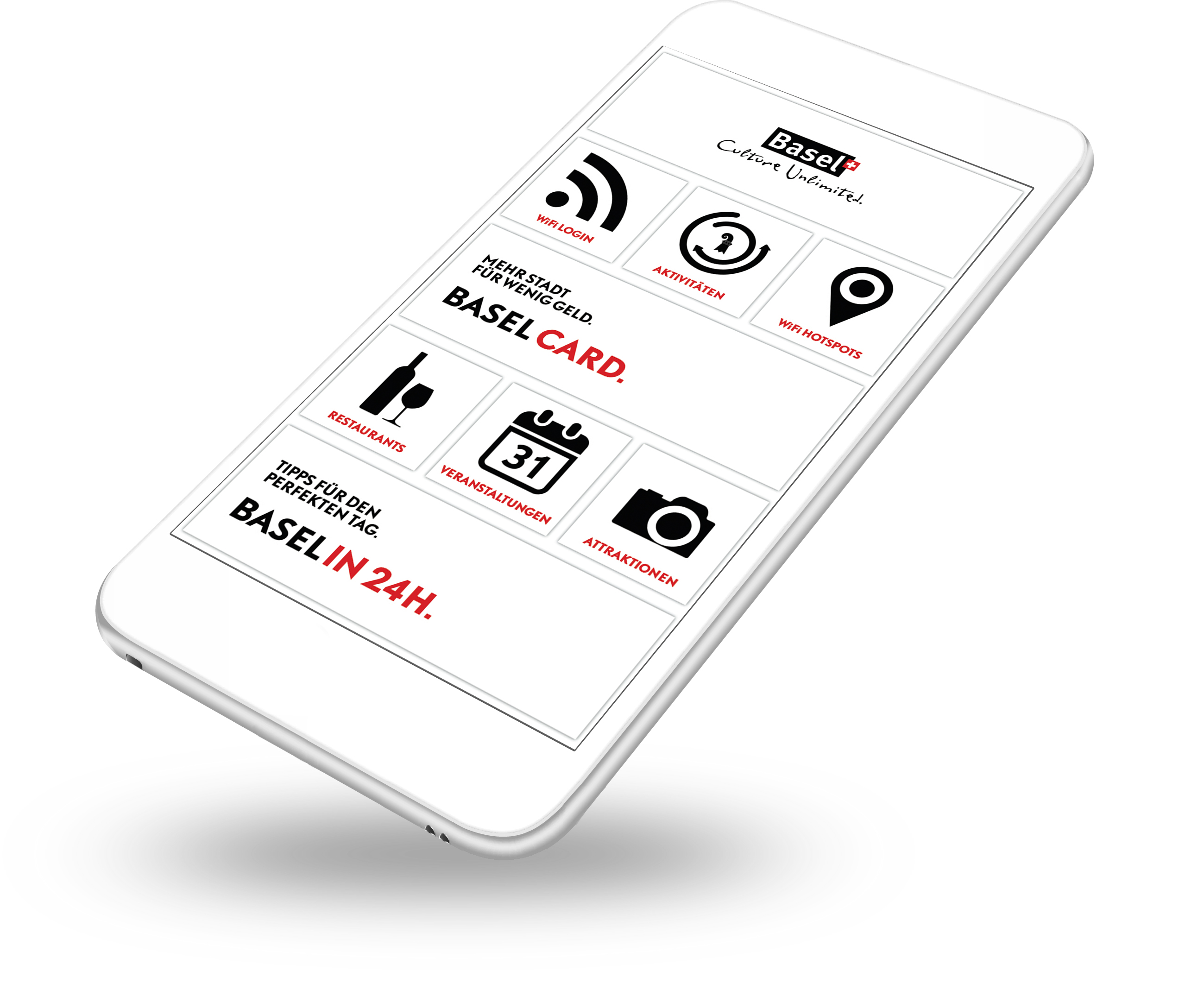 Diese App kommt mit dem WLAN und bietet Infos über Stadtführungen, Restaurants, Veranstaltungen und Attraktionen für Touristen.