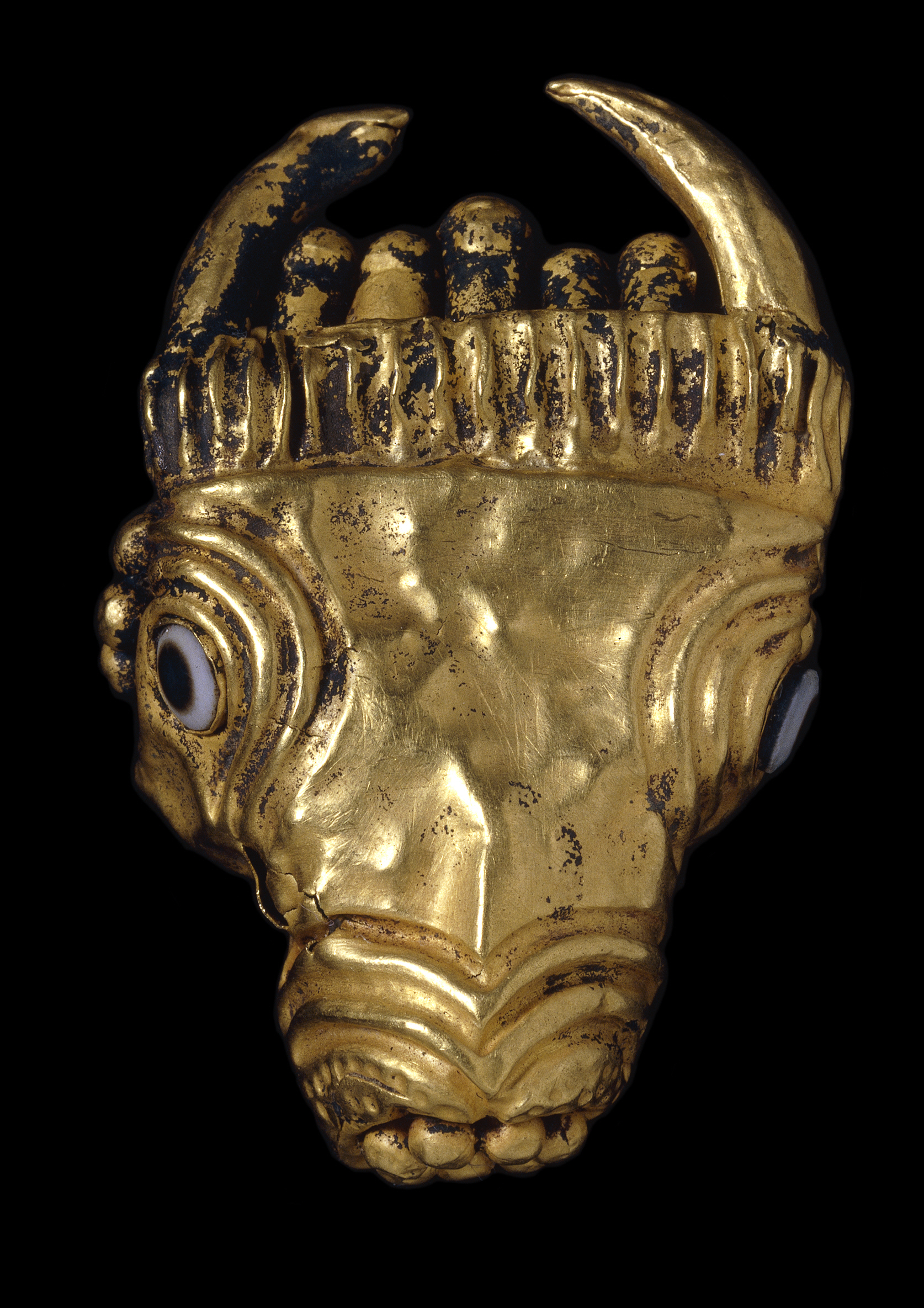 Goldener Stierenkopf.