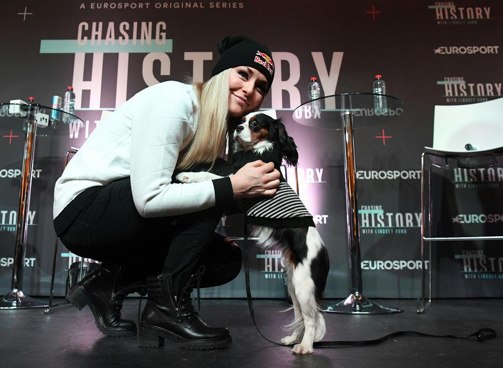 ABD0033_20170205 - ST. MORITZ - SCHWEIZ: Lindsey Vonn (USA) am Sonntag, 5. Februar 2017, anl. des Pressetermins 